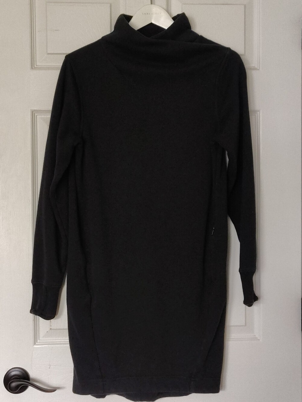 Athleta Cozy Karma Mock Neck Dress Black Small